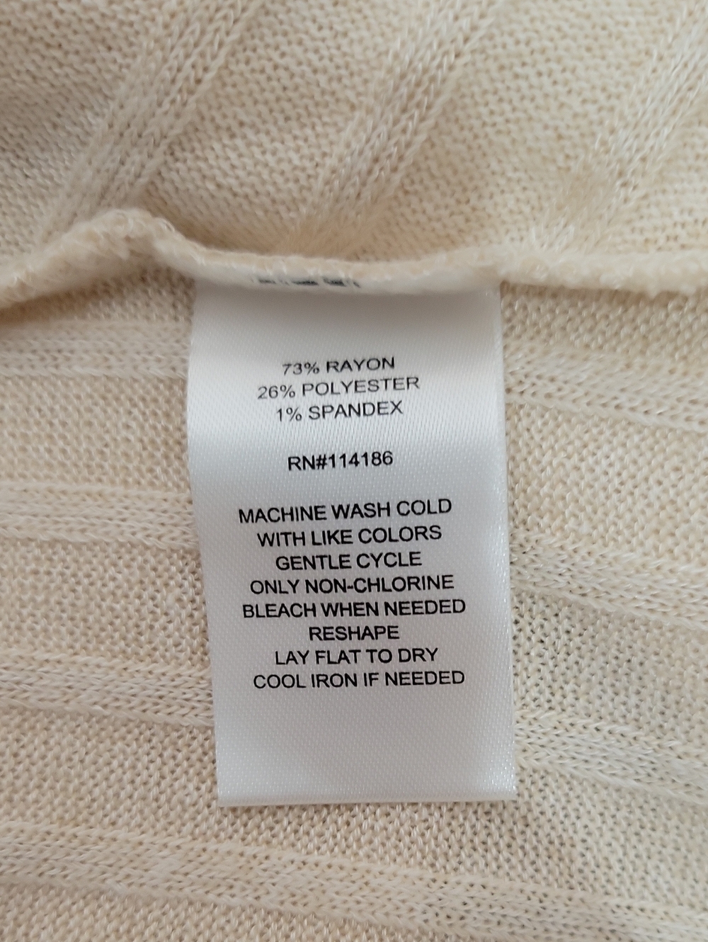 Button-Shoulder Cream Cowl-Neck Sweater - Picture 3 of 4